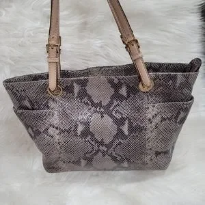 Michael Kors Bags Michael Kors Python Snake Print Gray Leather